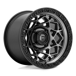Fuel Off-Road | D784 UNIT UTV 15x7.0 ET10 - GUNMETAL W/ MATTE BLACK RING