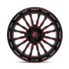 Fuel Off-Road | D822 ARC UTV 22x7.0 ET13 - GLOSS BLACK MILLED RED