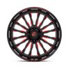 Fuel Off-Road | D822 ARC UTV 24x7.0 ET13 - GLOSS BLACK MILLED RED
