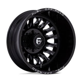 Fuel Off-Road | D868 ARC DUALLY 20x8.25 ET-227 - GLOSS BLACK MILLED