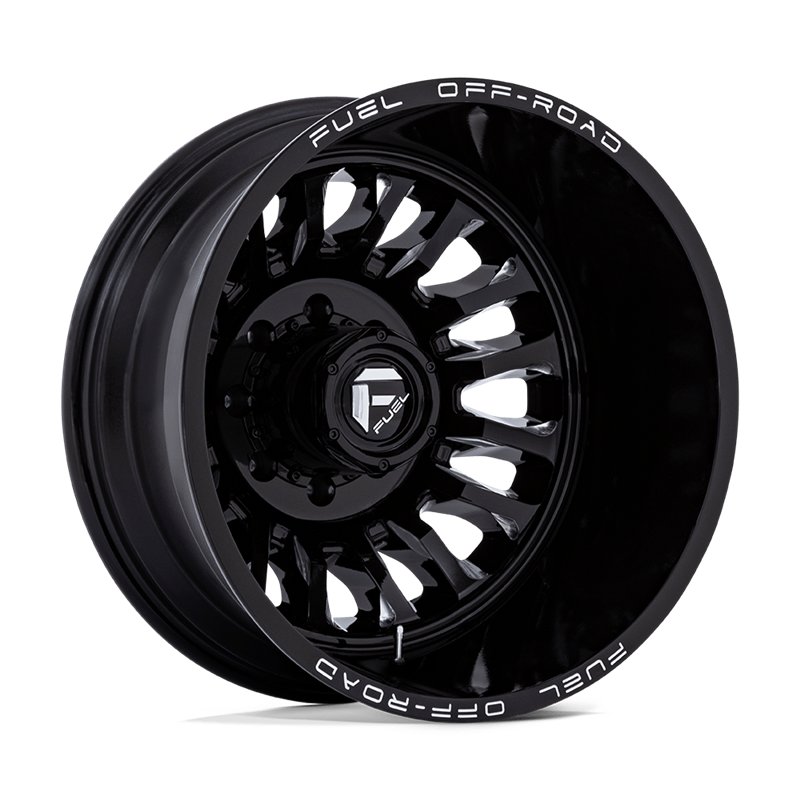 Fuel Off-Road | D868 ARC DUALLY 20x8.25 ET-227 - GLOSS BLACK MILLED