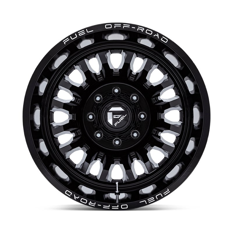 Fuel Off-Road | D868 ARC DUALLY 20x8.25 ET-227 - GLOSS BLACK MILLED