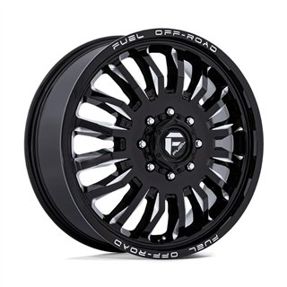 Fuel Off-Road | D868 ARC DUALLY 20x8.25 ET104 - GLOSS BLACK MILLED