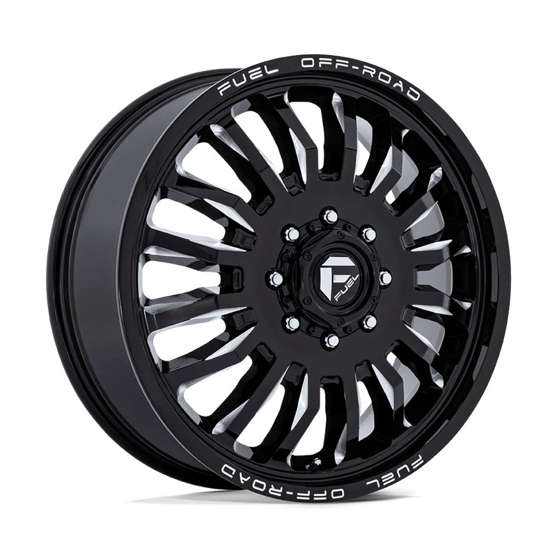 Fuel Off-Road | D868 ARC DUALLY 20x8.25 ET104 - GLOSS BLACK MILLED