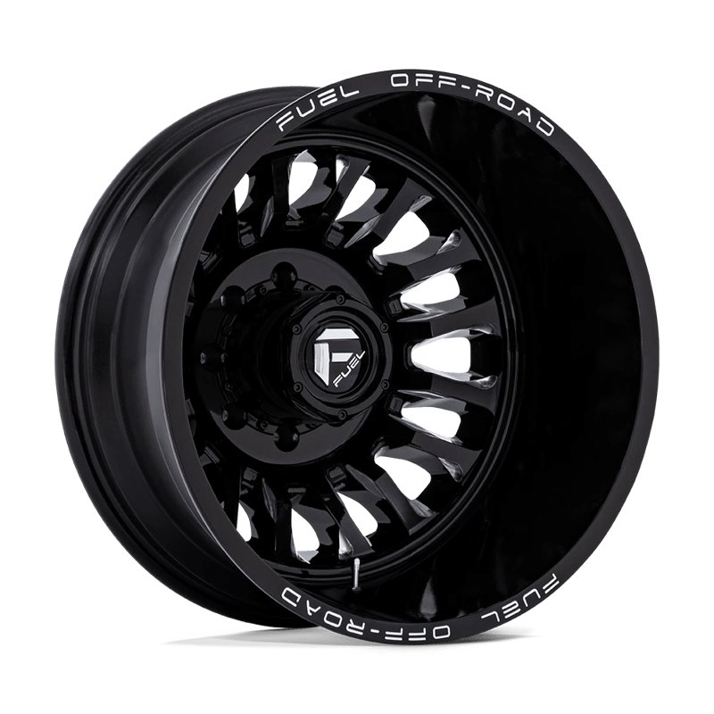 Fuel Off-Road | D868 ARC DUALLY 20x8.25 ET-227 - GLOSS BLACK MILLED