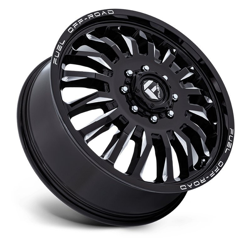 Fuel Off-Road | D868 ARC DUALLY 22x8.25 ET104 - GLOSS BLACK MILLED