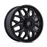 Fuel Off-Road | D875 FLUX DUALLY 22x8.25 ET104 - GLOSS BLACK BRUSH-FC GRAY TINT