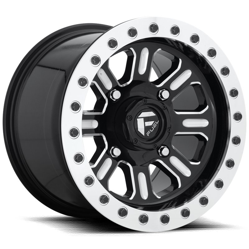 Fuel Off-Road | D910 HARDLINE BEADLOCK 15x7.0 ET38 - GLOSS BLACK MILLED