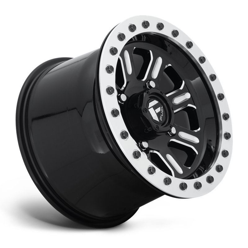Fuel Off-Road | D910 HARDLINE BEADLOCK 15x7.0 ET38 - GLOSS BLACK MILLED