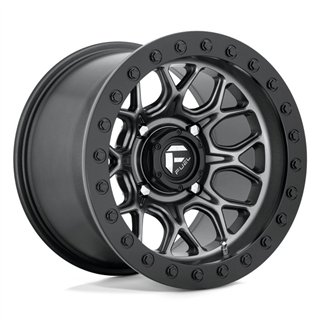 Fuel Off-Road | D919 TECH BEADLOCK 15x10.0 ET0 - MATTE GUN METAL BLACK BEAD RING