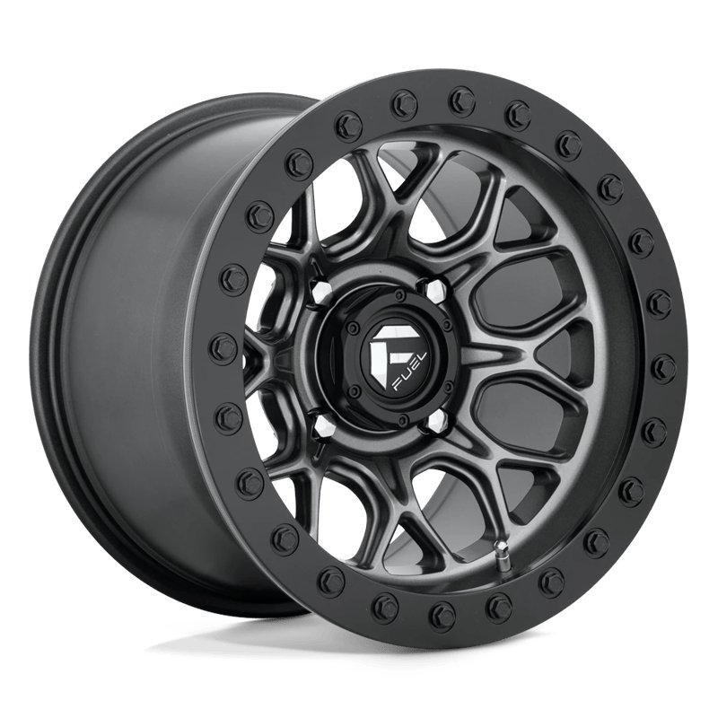 Fuel Off-Road | D919 TECH BEADLOCK 15x10.0 ET0 - MATTE GUN METAL BLACK BEAD RING