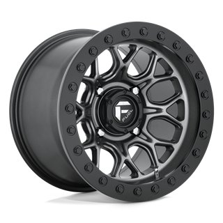 Fuel Off-Road | D919 TECH BEADLOCK 15x10.0 ET0 - MATTE GUN METAL BLACK BEAD RING