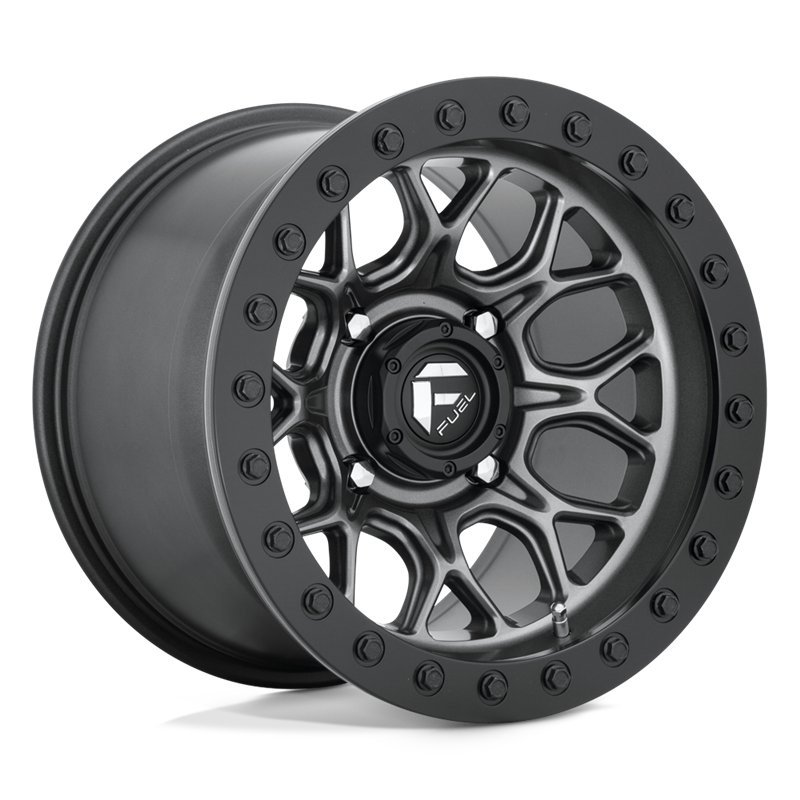 Fuel Off-Road | D919 TECH BEADLOCK 15x10.0 ET0 - MATTE GUN METAL BLACK BEAD RING