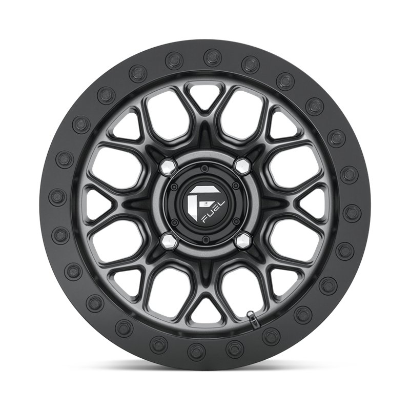 Fuel Off-Road | D919 TECH BEADLOCK 15x10.0 ET0 - MATTE GUN METAL BLACK BEAD RING