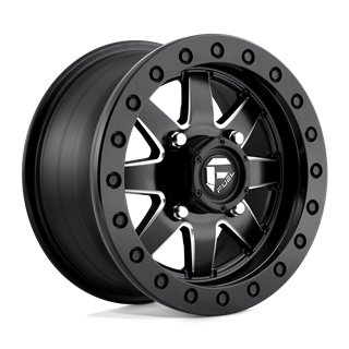 Fuel Off-Road | D938 MAVERICK BEADLOCK 15x7.0 ET13 - MATTE BLACK MILLED