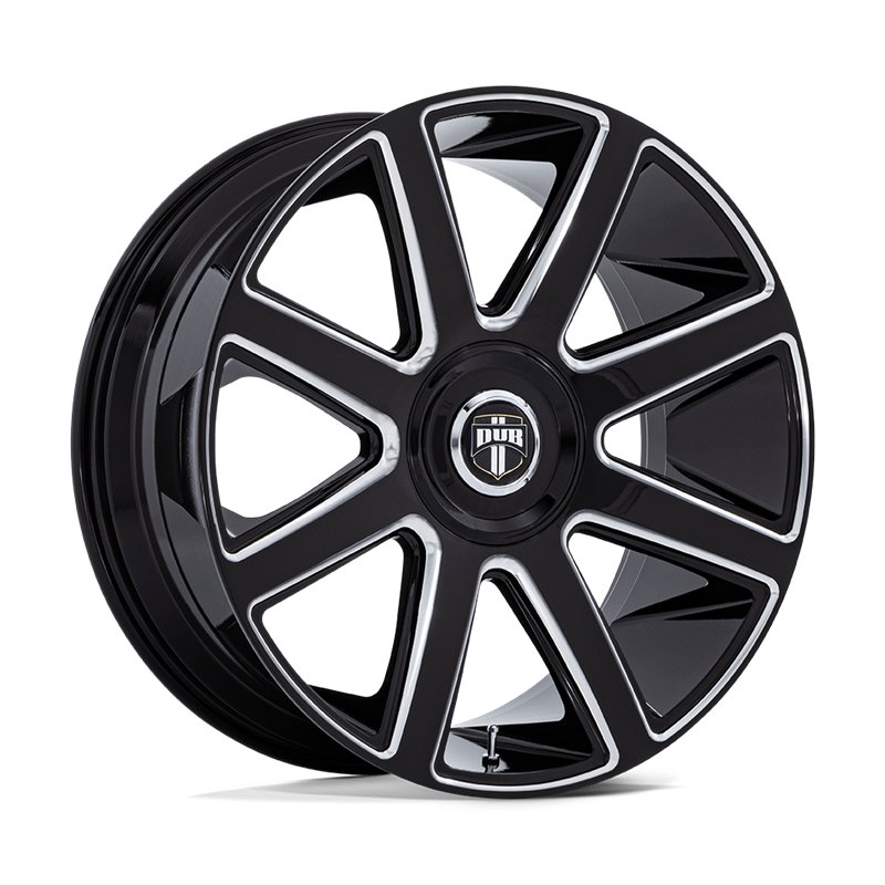 DUB Wheels | DC273 PULL 24x9.0 ET38 - GLOSS BLACK MILLED