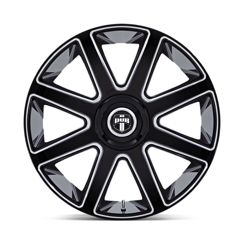 DUB Wheels | DC273 PULL 24x9.0 ET38 - GLOSS BLACK MILLED