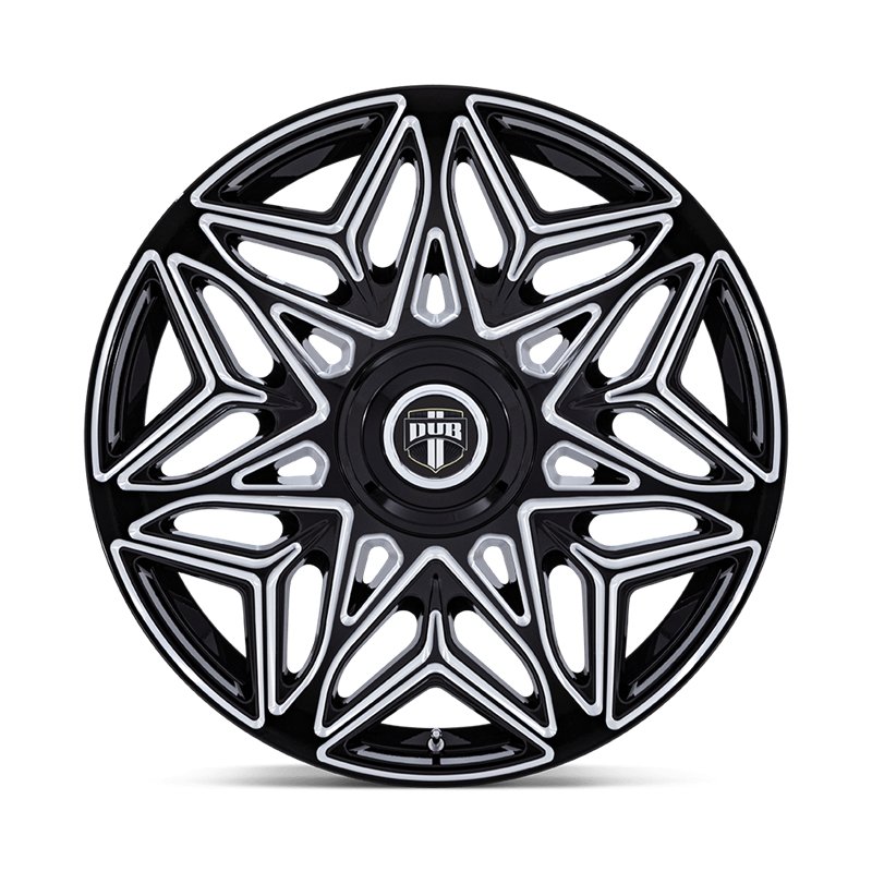 DUB Wheels | DC274 ANOMALY 24x10.0 ET15 - GLOSS BLACK MILLED