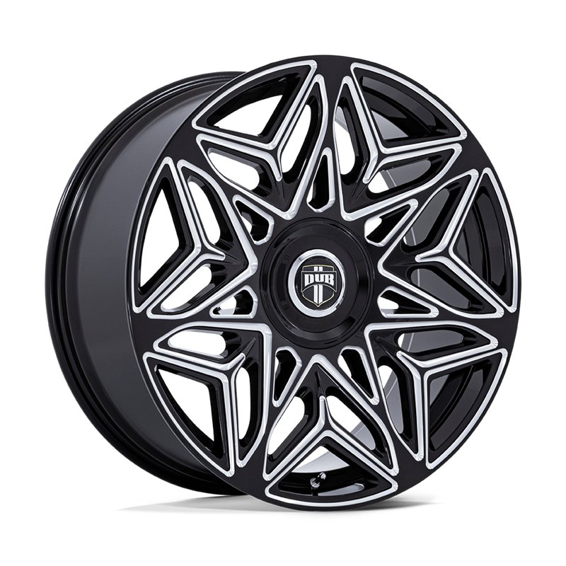 DUB Wheels | DC274 ANOMALY 24x10.0 ET25 - GLOSS BLACK MILLED
