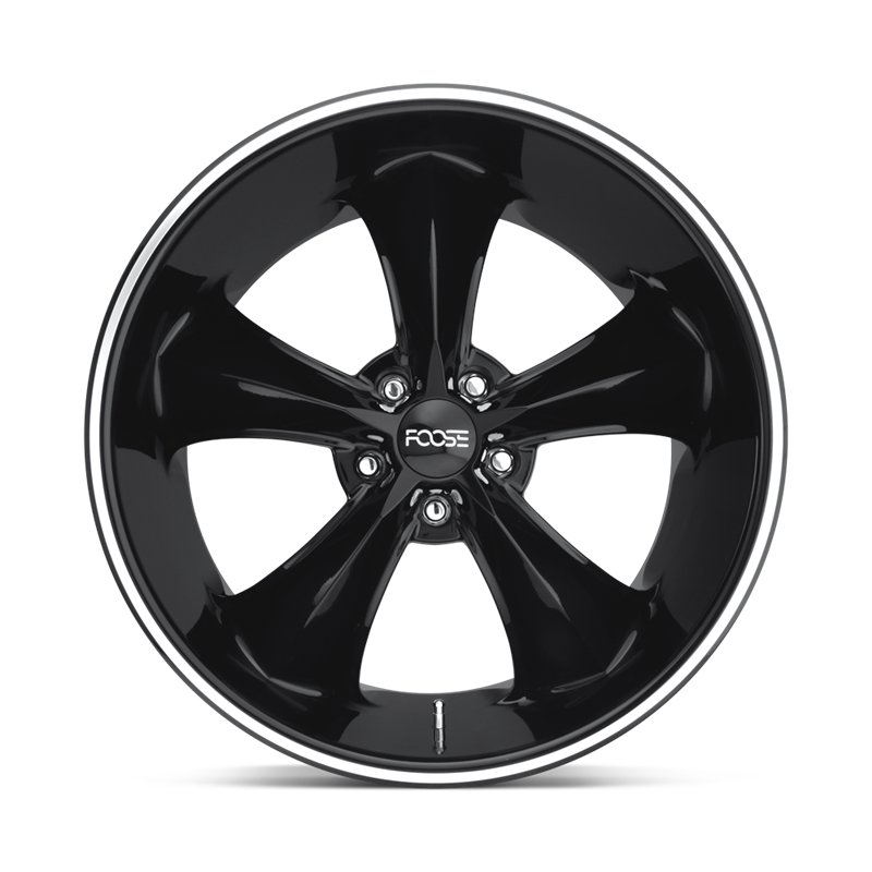 Foose Wheels | F104 LEGEND 18x8.0 ET1 - GLOSS BLACK MILLED