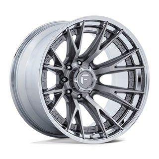 Fuel Off-Road | FC402 CATALYST 20x9.0 ET1 - PLATINUM W/ CHROME LIP
