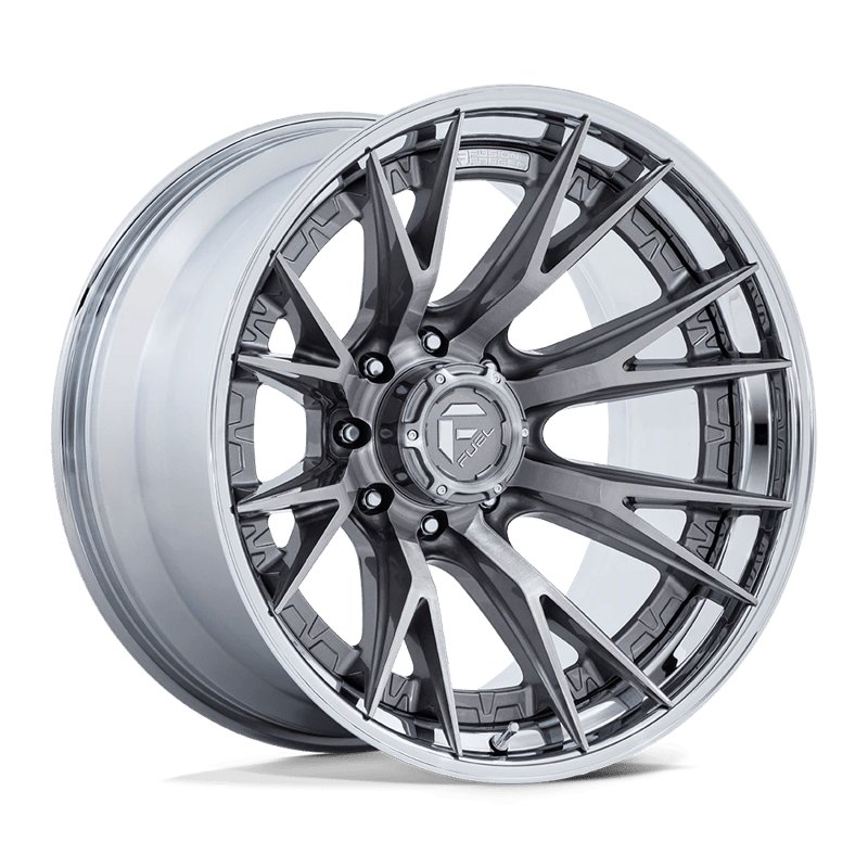 Fuel Off-Road | FC402 CATALYST 20x9.0 ET1 - PLATINUM W/ CHROME LIP
