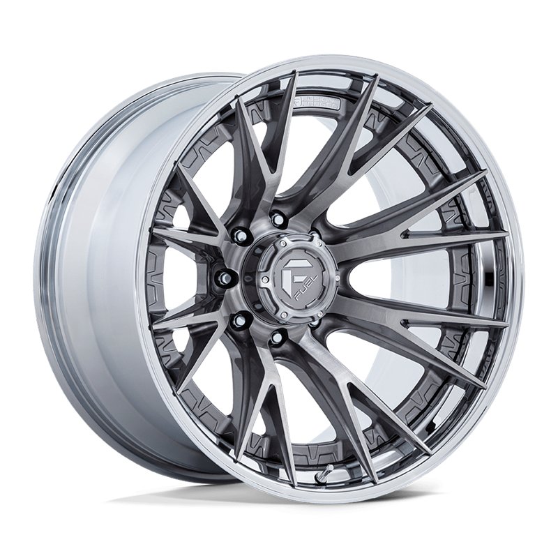 Fuel Off-Road | FC402 CATALYST 24x12.0 ET-44 - PLATINUM W/ CHROME LIP