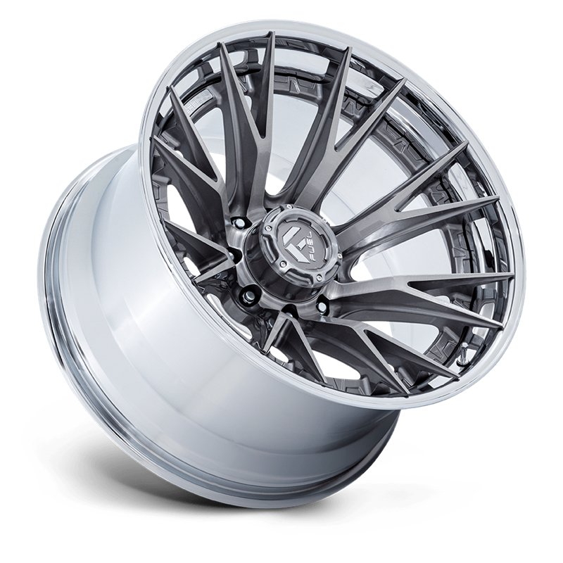 Fuel Off-Road | FC402 CATALYST 24x12.0 ET-44 - PLATINUM W/ CHROME LIP