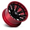 Fuel Off-Road | FC402 CATALYST 24x12.0 ET-44 - MATTE BLACK W/ CANDY RED LIP