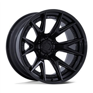 Fuel Off-Road | FC402 CATALYST 17x9.0 ET1 - MATTE BLACK W/ GLOSS BLACK LIP