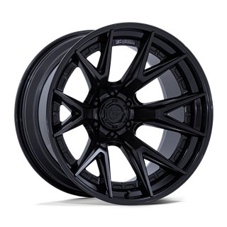 Fuel Off-Road | FC402 CATALYST 20x9.0 ET20 - MATTE BLACK W/ GLOSS BLACK LIP