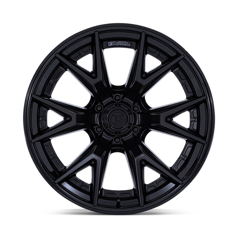 Fuel Off-Road | FC402 CATALYST 20x9.0 ET20 - MATTE BLACK W/ GLOSS BLACK LIP
