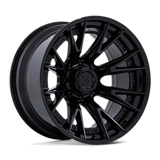 Fuel Off-Road | FC402 CATALYST 22x10.0 ET-18 - MATTE BLACK W/ GLOSS BLACK LIP
