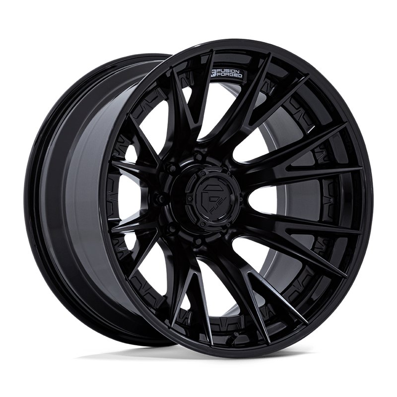 Fuel Off-Road | FC402 CATALYST 22x10.0 ET-18 - MATTE BLACK W/ GLOSS BLACK LIP