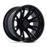 Fuel Off-Road | FC402 CATALYST 22x10.0 ET-18 - MATTE BLACK W/ GLOSS BLACK LIP