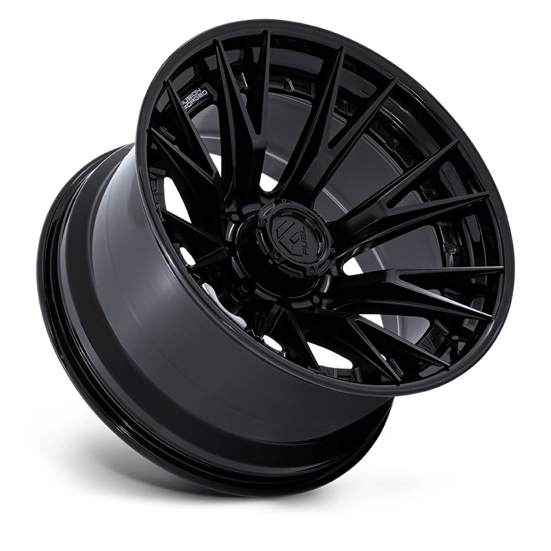 Fuel Off-Road | FC402 CATALYST 22x10.0 ET-18 - MATTE BLACK W/ GLOSS BLACK LIP