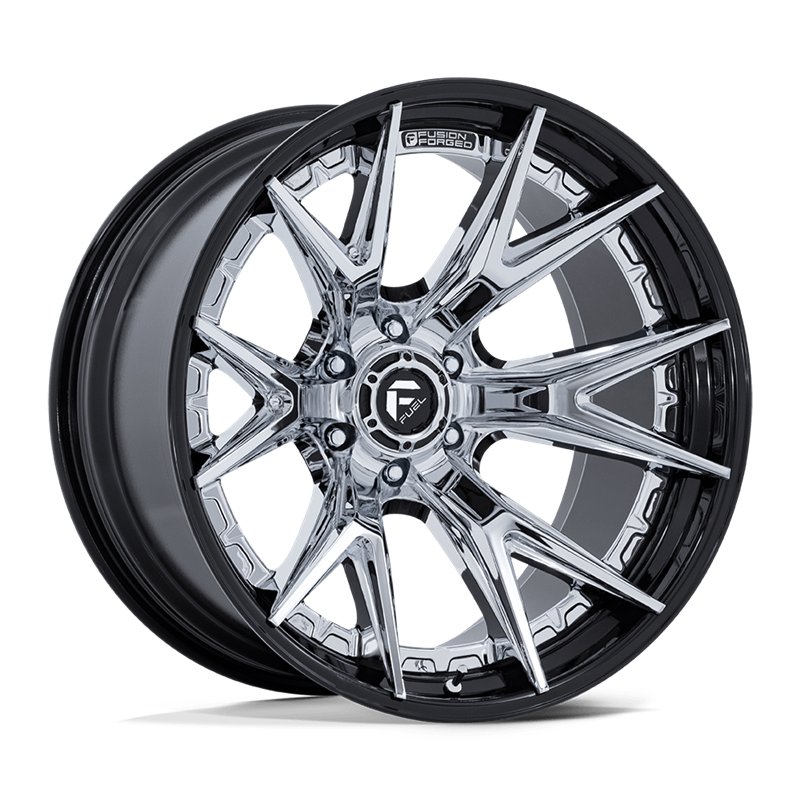Fuel Off-Road | FC402 CATALYST 17x9.0 ET1 - CHROME W/ GLOSS BLACK LIP