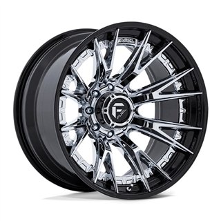 Fuel Off-Road | FC402 CATALYST 20x9.0 ET1 - CHROME W/ GLOSS BLACK LIP