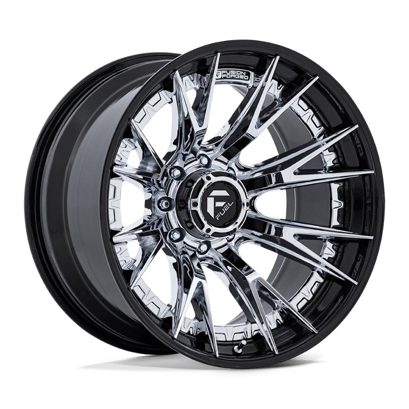 Fuel Off-Road | FC402 CATALYST 20x9.0 ET1 - CHROME W/ GLOSS BLACK LIP