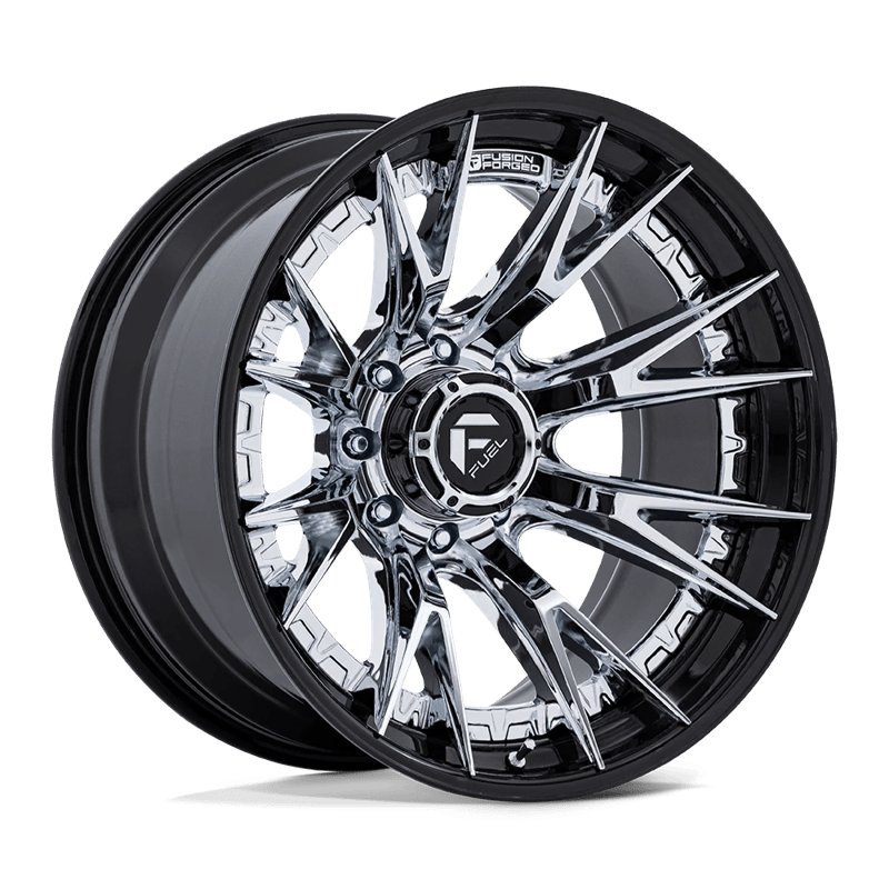 Fuel Off-Road | FC402 CATALYST 22x12.0 ET-44 - CHROME W/ GLOSS BLACK LIP