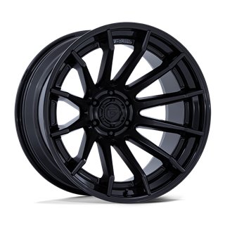 Fuel Off-Road | FC403 BURN 20x9.0 ET1 - MATTE BLACK W/ GLOSS BLACK LIP