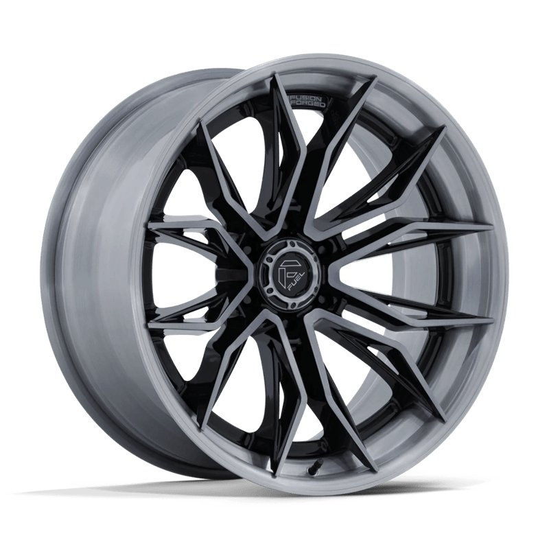 Fuel Off-Road | FC404 MUTINY 22x10.0 ET-18 - GLOSS BLACK BRUSHED DARK TINT