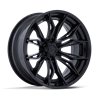 Fuel Off-Road | FC404 MUTINY 20x9.0 ET1 - MATTE BLACK W/ GLOSS BLACK LIP
