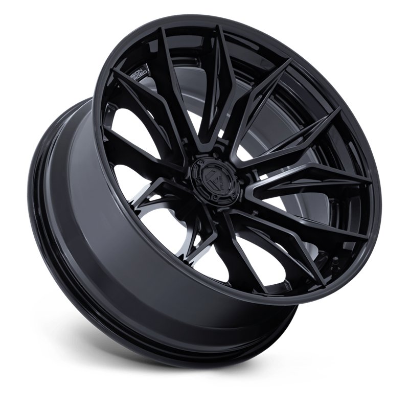 Fuel Off-Road | FC404 MUTINY 20x9.0 ET1 - MATTE BLACK W/ GLOSS BLACK LIP