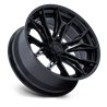 Fuel Off-Road | FC404 MUTINY 20x9.0 ET1 - MATTE BLACK W/ GLOSS BLACK LIP