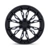Fuel Off-Road | FC404 MUTINY 20x9.0 ET1 - MATTE BLACK W/ GLOSS BLACK LIP