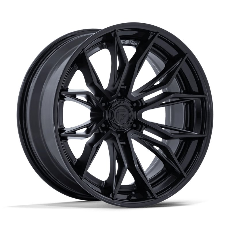 Fuel Off-Road | FC404 MUTINY 22x10.0 ET-18 - MATTE BLACK W/ GLOSS BLACK LIP