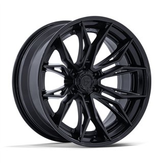 Fuel Off-Road | FC404 MUTINY 22x10.0 ET-18 - MATTE BLACK W/ GLOSS BLACK LIP