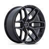 Fuel Off-Road | FLUX 24x10.0 ET0 - GLOSS BLACK BRUSH FC GRAY DDT