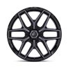 Fuel Off-Road | FLUX 24x10.0 ET0 - GLOSS BLACK BRUSH FC GRAY DDT